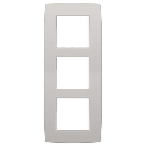 Plaque de recouvrement verticale triple, couleur Gris clair original (Niko 102-76300)