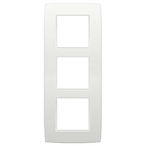 Plaque de recouvrement verticale triple, couleur Blanc original (Niko 101-76300)