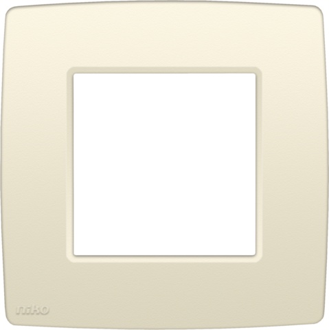 Plaque de recouvrement simple, couleur Original crème (Niko 100-76100)