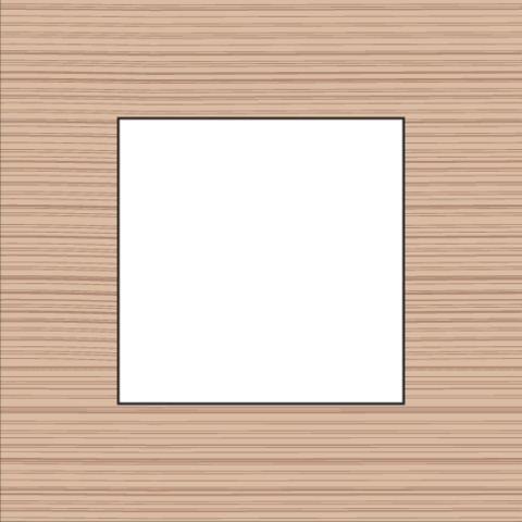 Plaque de recouvrement simple, couleur Pure bamboo (Niko 156-76100)