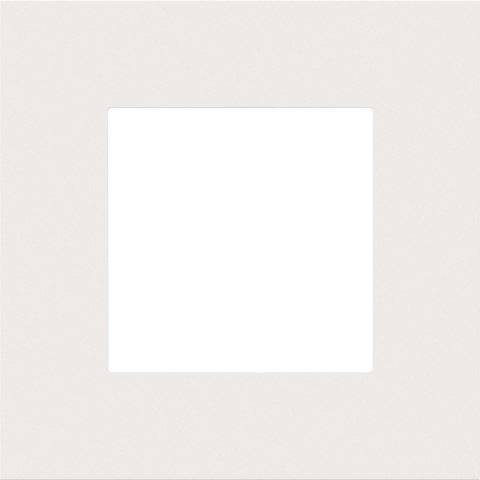 Plaque de recouvrement simple, couleur Pure white steel (Niko 154-76100)