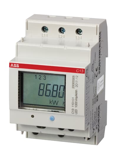 kW uurteller 3f+n 40A 3x230/400V MID-gekeurd