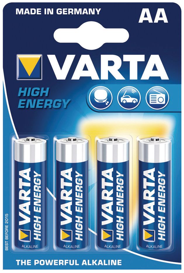 batterij longlife power AA 1,5V (4 stuks)