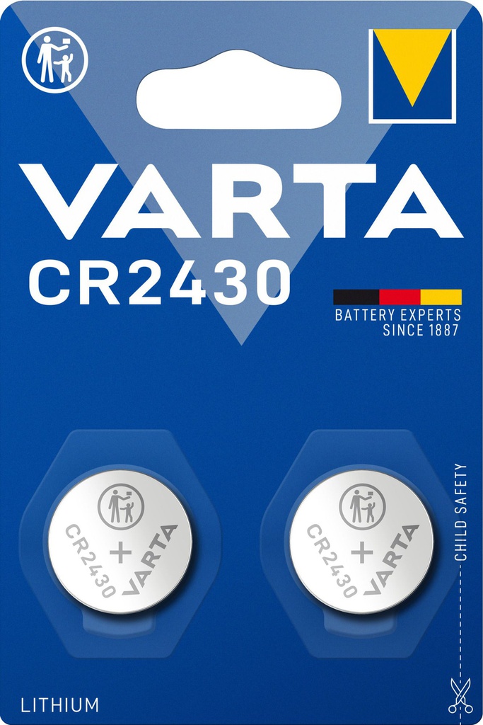 cellule de batterie cr2430 lithium 2x