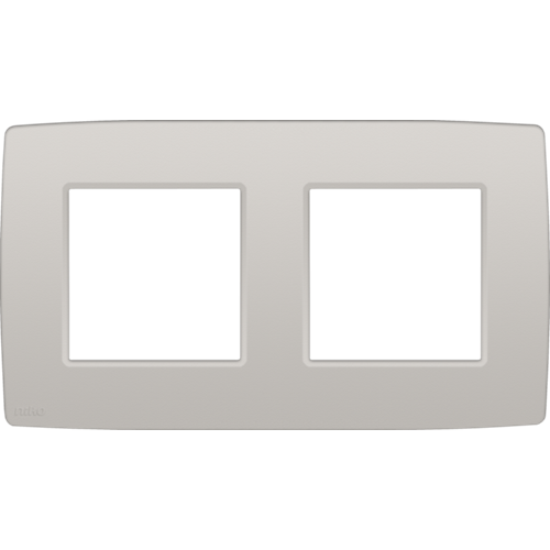 Plaque de recouvrement horizontale double, couleur gris clair original (Niko 102-76800)