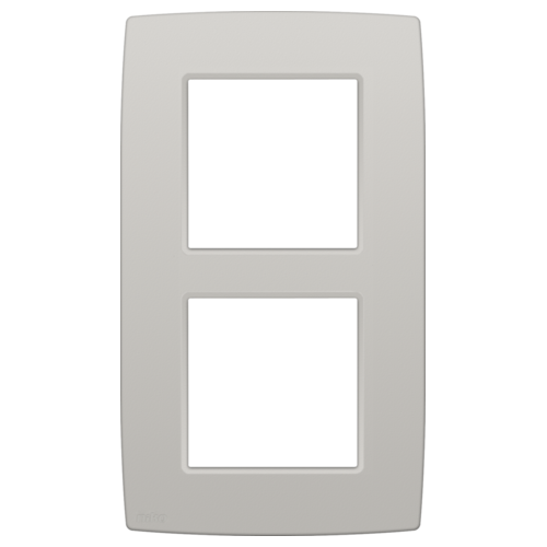 Plaque de recouvrement verticale double, couleur Original light grey (Niko 102-76200)