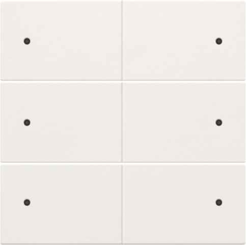 Kit de finition, Blanc, pour bouton poussoir 24V + LED avec 6 contacts, 101-60150