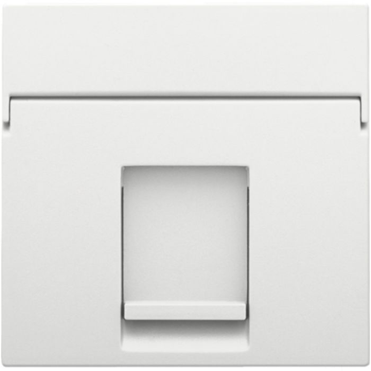 afwerkingsset, White Steel, enkelvoudige datacontactdoos, 154-65100