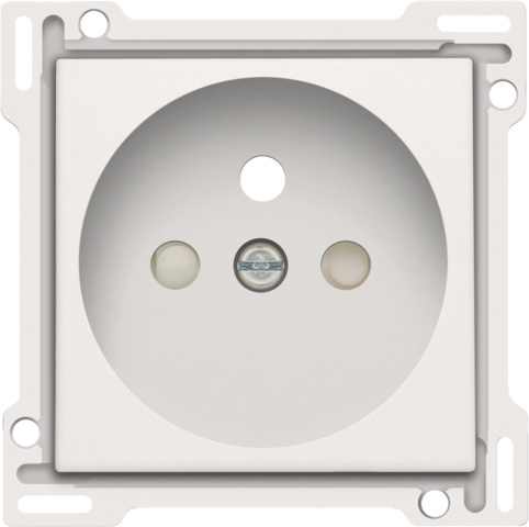 afwerkingsset, white steel, stopcontact inbouwdiepte 28,5mm Niko 154-66601
