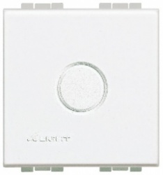 Plaque aveugle LivingLight 2 modules blanc