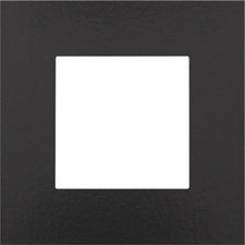 [NIK_200-76100] Plaque de recouvrement simple, couleur Pure Bakelite piano black (Niko 200-76100)