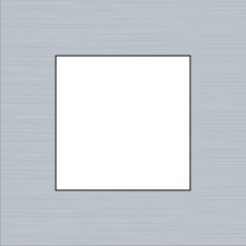 [NIK_155-76100] Plaque de recouvrement simple, couleur Pure alu grey (Niko 155-76100)