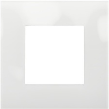 [NIK_241-76100] Plaque de recouvrement simple, couleur Pure liquid snow white (Niko 241-76100)