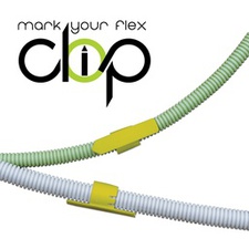 [DRA_CLIP16Y50] marquage pour tube flexible 16mm jaune
