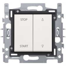 [NIK_101-65900] interrupteur de volet roulant START-STOP/UP-DOWN Blanc
