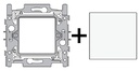 [NIK_101-76900] Cadre d'encastrement vide + plaque aveugle kit de finition Original/Intens Blanc