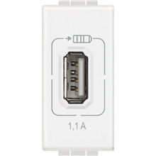 [BTIC_N4285C1] LivingLight - Chargeur USB 1.1A Blanc N4285C1
