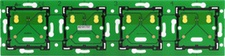 [NIK_550-14040] Plaque de circuit imprimé quadruple, horizontale ♥ 71 mm pour combinaison avec unité de connexion, distance centrale 71mm