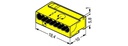 MICRO-lasklem 8-draads - geel - Ø 0,6 - 0,8 mm²