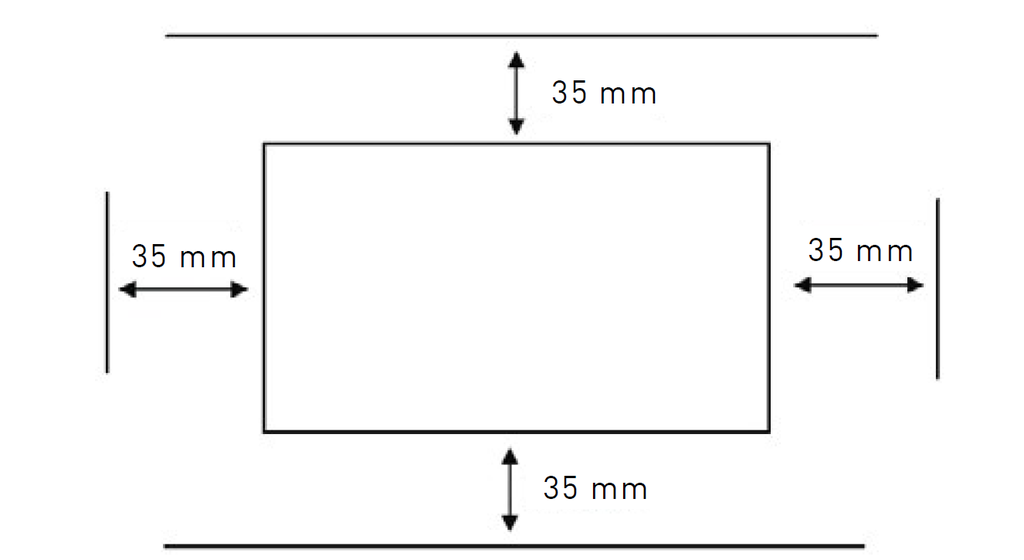 BASIC-DM Plafond Infrarood stralingspaneel.Wit 1000W