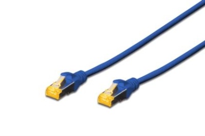 Câble de raccordement CAT 6A S-FTP AWG Bleu 0.25m
