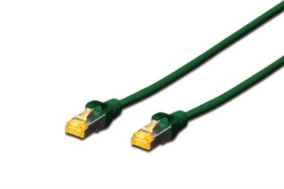 Câble de raccordement CAT 6A S-FTP AWG Vert 0.25m