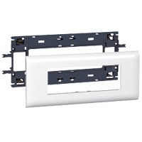 Support DLP (85mm) et plaque de couverture blanche, 6 modules