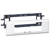 DLP support et plaque de couverture blanc, 6 modules (couvercle 65mm)