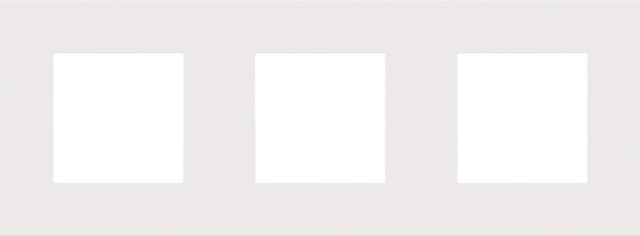 Drievoudige horizontale afdekplaat, kleur Pure white steel (Niko 154-76700)