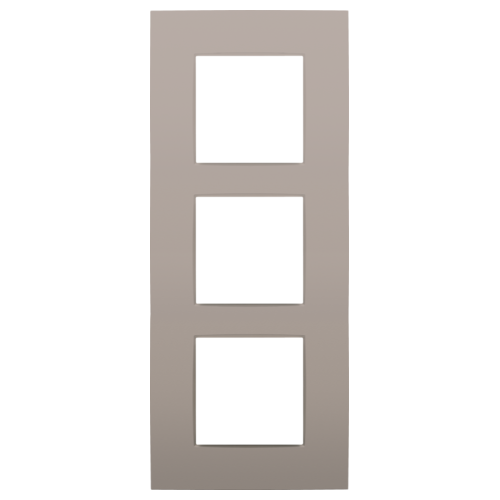 Drievoudige verticale afdekplaat, kleur Intense bronze (Niko 123-76300)