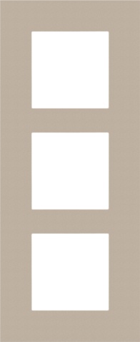 Drievoudige verticale afdekplaat, kleur Pure champagne steel (Niko 157-76300)
