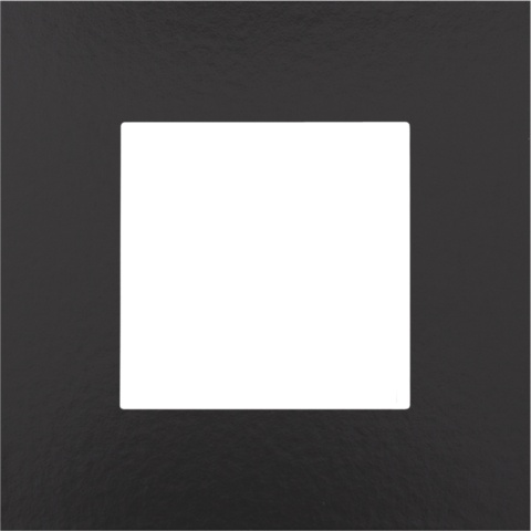 Plaque de recouvrement simple, couleur Pure Bakelite piano black (Niko 200-76100)
