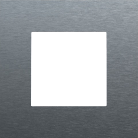 Plaque de recouvrement simple, couleur Pure alu steel grey (Niko 220-76100)