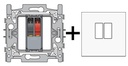 Connexion de haut-parleur simple + kit de finition Original/IntensWhite