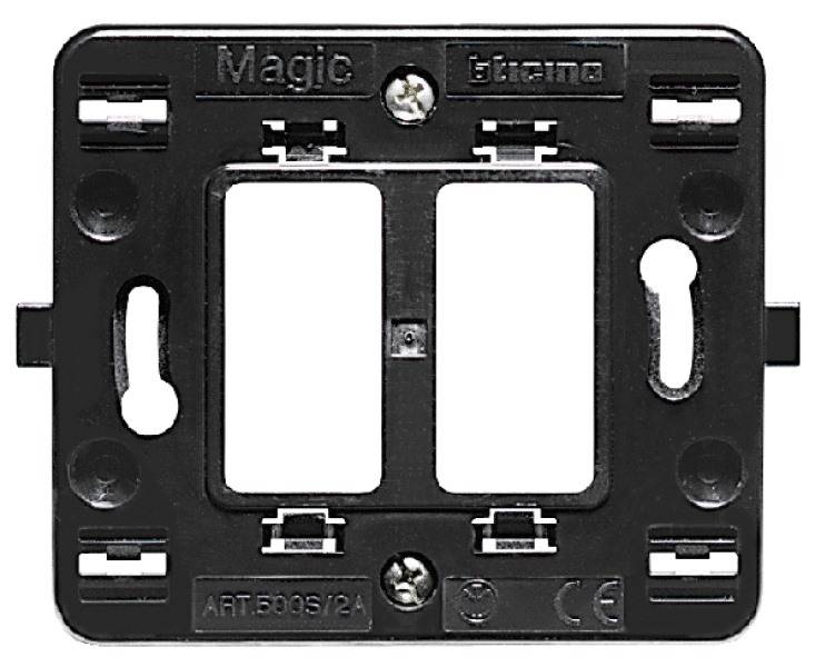Houder 2 modules Magic serie (schroefbevestiging!)