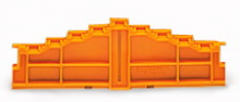 Plaque de fermeture basse 4 étages 7,62 mm d'épaisseur, orange