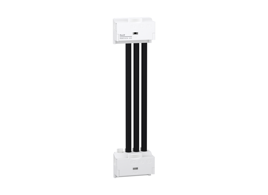 module de distribution Resi9 XE 3P vertical avec connecteurs haut-bas