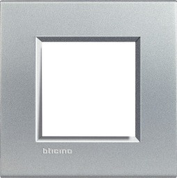 Afdekplaat enkelvoudig LivingLight, aluminium LNA4802TE