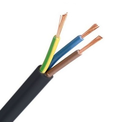Câble flexible rond PVC Noir 3G 0,75mm² - Rouleau 100m