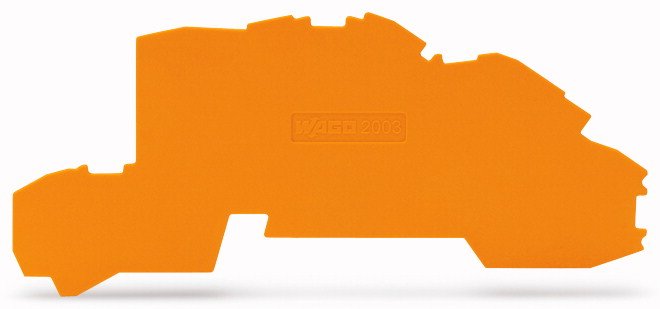 Plaque de fermeture et intermédiaire 0,8 mm d'épaisseur, orange pour 2003-7692