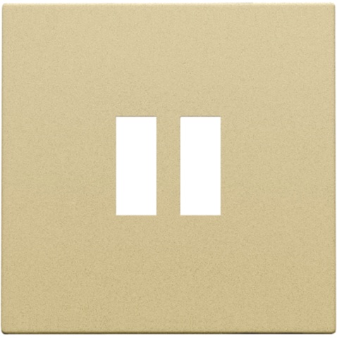 Afwerkingsset USB-lader, Alu look Gold, 221-68001