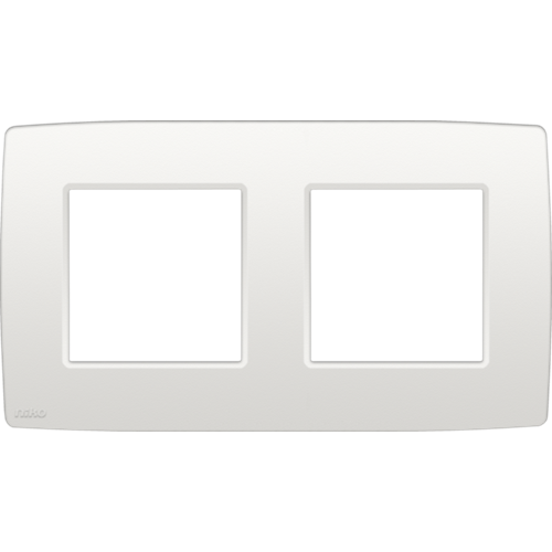 Plaque de recouvrement horizontale double, couleur blanc original (Niko 101-76800)