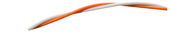 fil de liaison Loxone orange-blanc (5m)