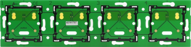 Plaque de circuit imprimé quadruple, horizontale ♥ 71 mm pour combinaison avec unité de connexion, distance centrale 71mm