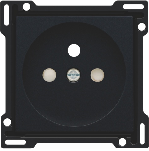 Afwerkingst  Zwart stopcontact inbouwdiepte 28,5mm 161-66601