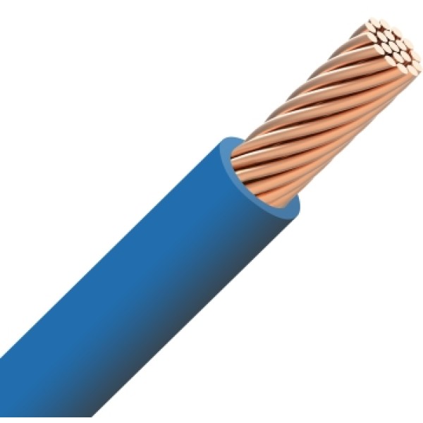 installatie kabel VOB 10mm² blauw - per meter