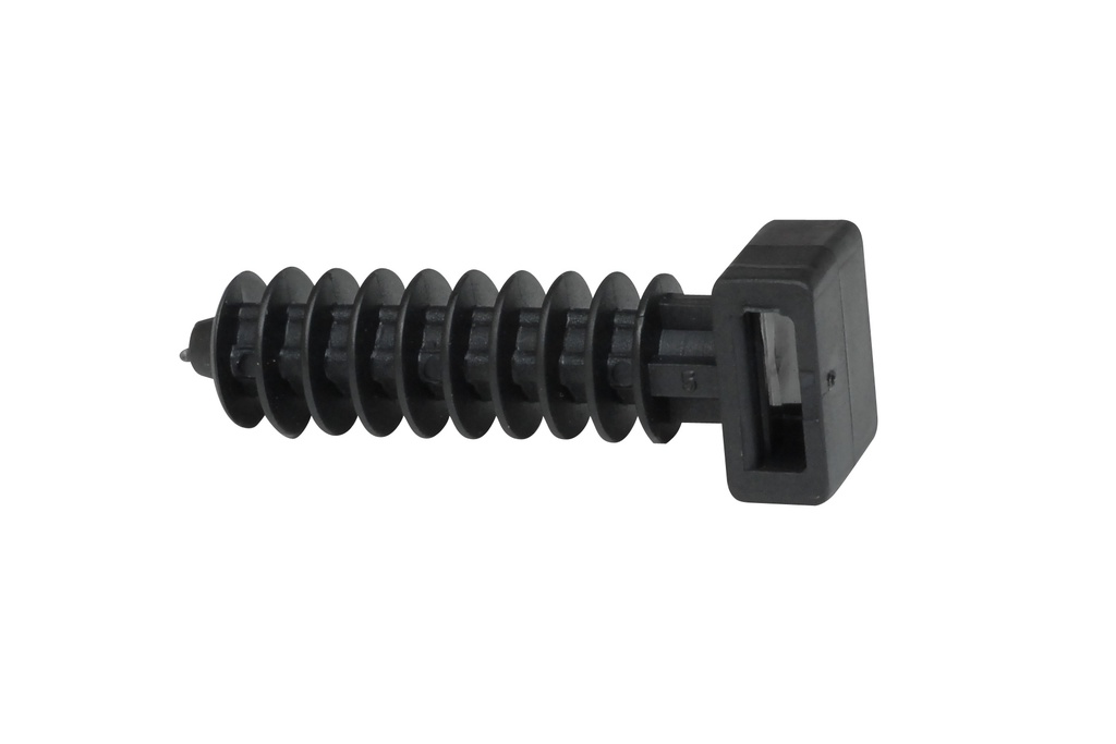 plug voor kabelbinder tot 9mm zwart (10 stuks)