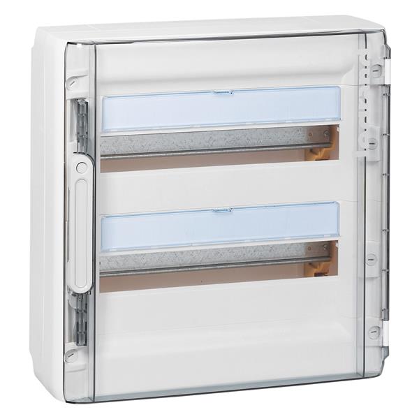 zekeringkast XL³ 125 2 rijen 36 modules doorzichtige deur