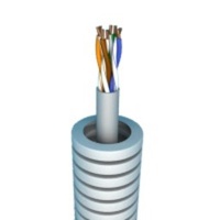 Draad, kabel & preflex / Flexibele buis / Flexibele buis met coax, data of telefoonkabel