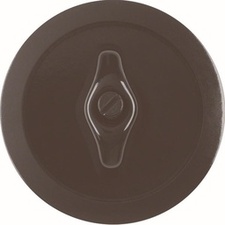 [CBO_164701] Plaque centrale pour interrupteur rotatif 1930/Glas noir
